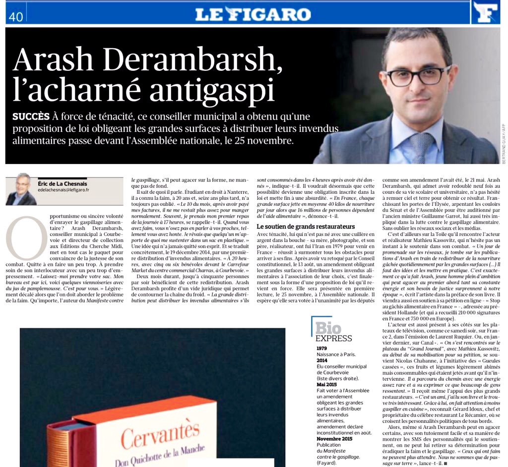 Le Figaro Arash Derambarsh