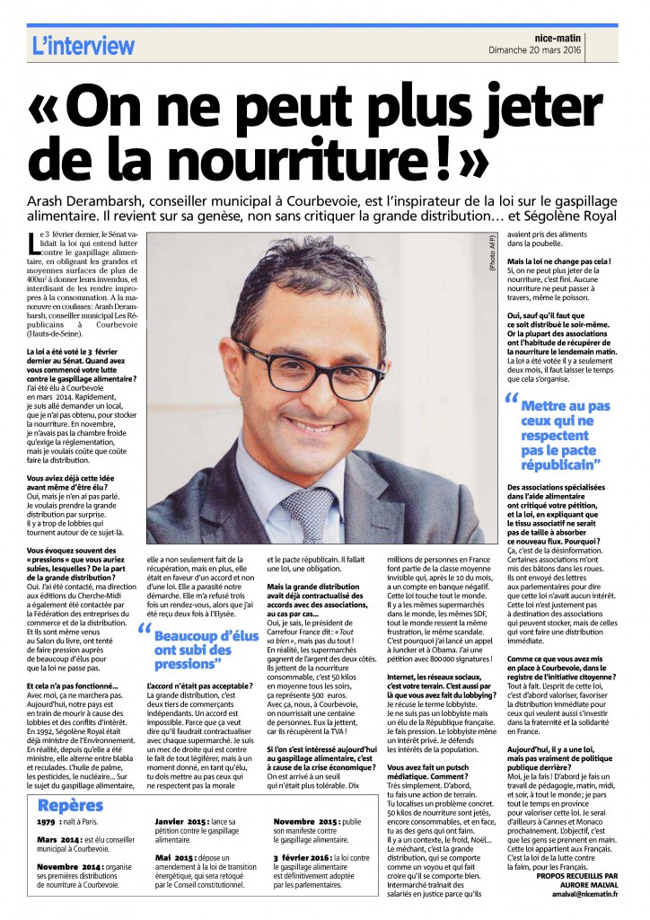 Nice Matin Arash Derambarsh