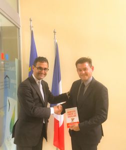 Arash Derambarsh et Aurelien Maillet (Consul général adjoint à Istanbul en Turquie)